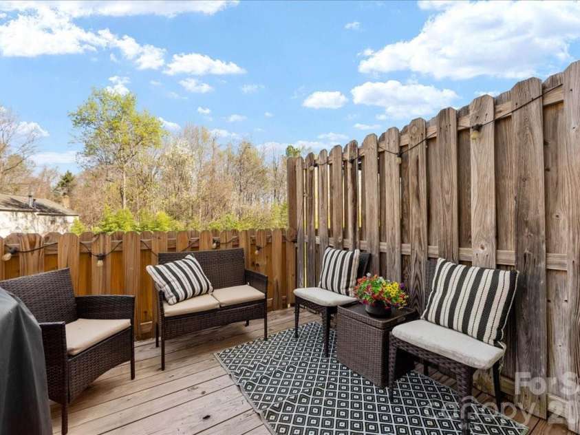 1301 Maple Shade Lane, Charlotte, NC 28270.  MLS# CAR4358514, YatesRealty ID 4725. Deck