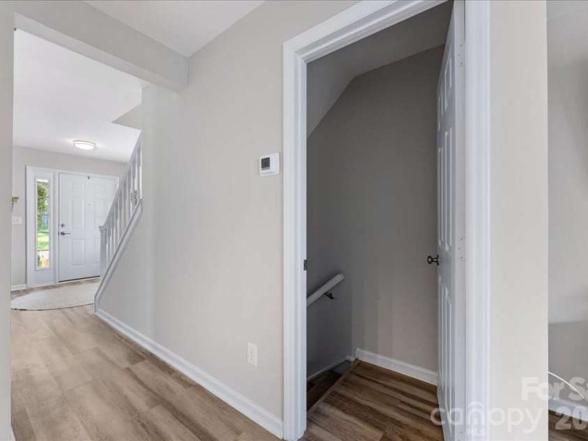 1301 Maple Shade Lane, Charlotte, NC 28270.  MLS# CAR4358514, YatesRealty ID 4725. Entrance to basement 