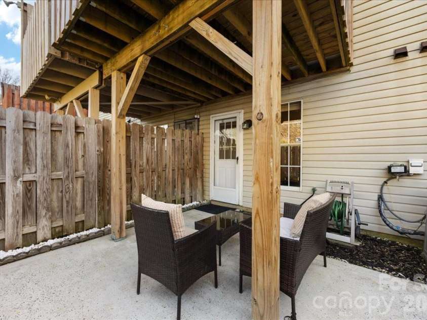 1301 Maple Shade Lane, Charlotte, NC 28270.  MLS# CAR4358514, YatesRealty ID 4725. Patio