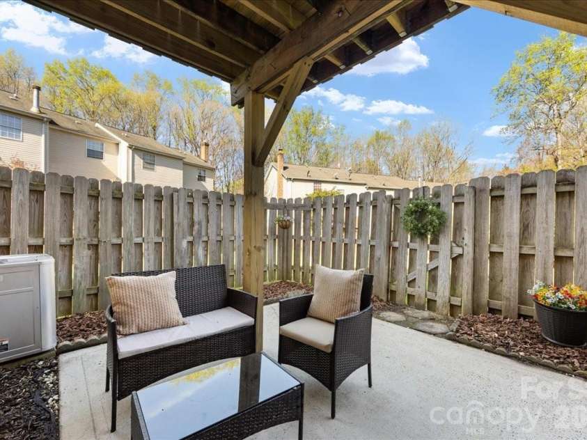 1301 Maple Shade Lane, Charlotte, NC 28270.  MLS# CAR4358514, YatesRealty ID 4725. Patio