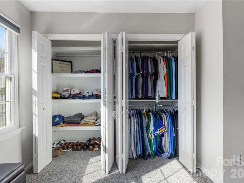 1301 Maple Shade Lane, Charlotte, NC 28270.  MLS# CAR4358514, YatesRealty ID 4725. Primary closets