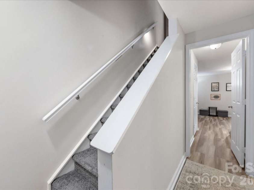 1301 Maple Shade Lane, Charlotte, NC 28270.  MLS# CAR4358514, YatesRealty ID 4725. Stairs leading to basement