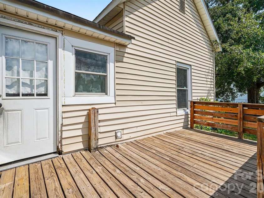 227 Cauthen Street, Heath Springs, SC 29058.  MLS# CAR4404918, YatesRealty ID 47275. Back deck