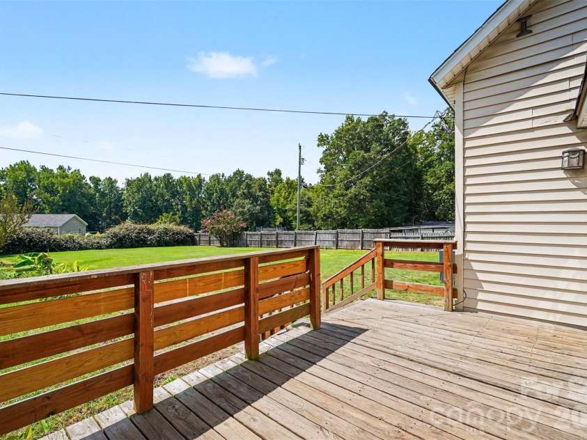 227 Cauthen Street, Heath Springs, SC 29058.  MLS# CAR4404918, YatesRealty ID 47275. Back deck