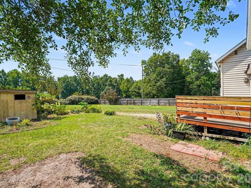 227 Cauthen Street, Heath Springs, SC 29058.  MLS# CAR4404918, YatesRealty ID 47275. Backyard