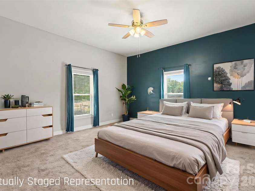 227 Cauthen Street, Heath Springs, SC 29058.  MLS# CAR4404918, YatesRealty ID 47275. Primary Bedroom *Virtually Staged*
