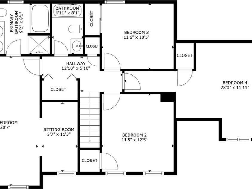 157 Royalton Road, Mooresville, NC 28115.  MLS# CAR4406886, YatesRealty ID 47291. Second Floor Plan