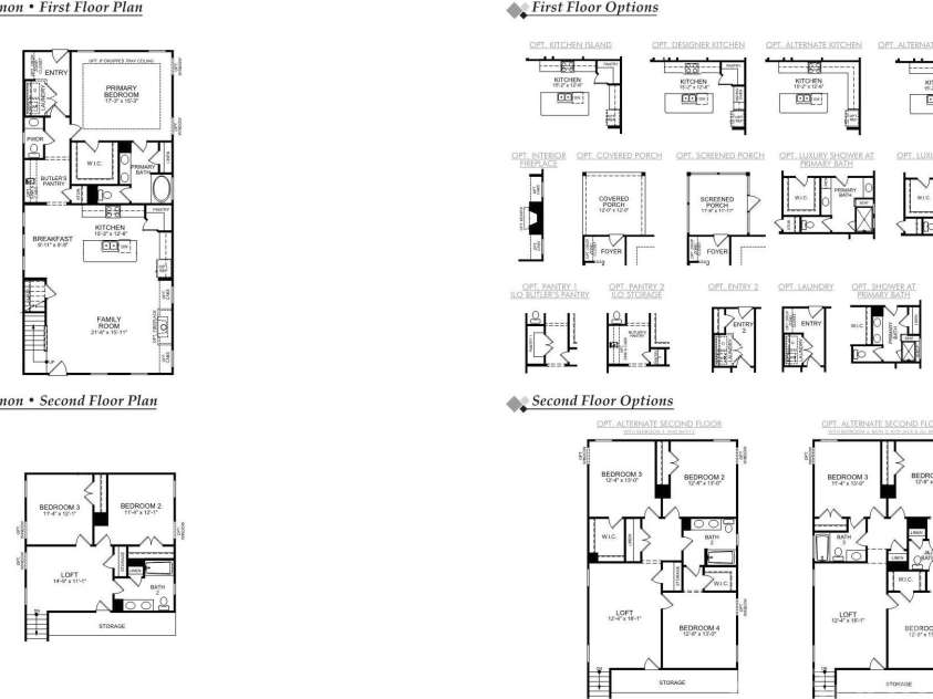 00 Bear Cliff Way, Lake Lure, NC 28746.  MLS# CAR4418550, YatesRealty ID 47303. FLOOR PLAN OPTIONS