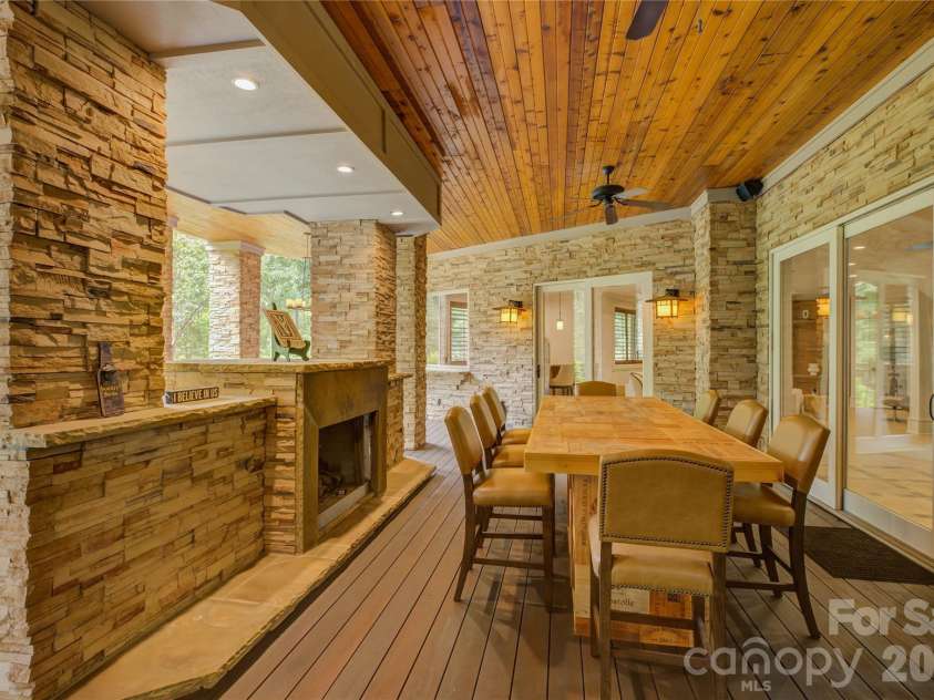 10310 Wildlife Road, Charlotte, NC 28278.  MLS# CAR4414606, YatesRealty ID 47305. Covered Lower Deck