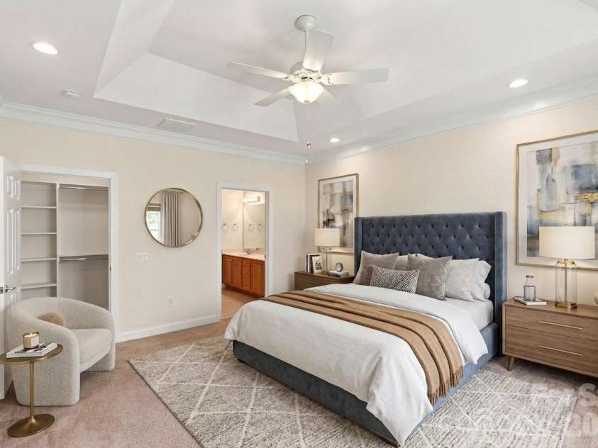 3225 Abbey Walk Lane, Matthews, NC 28105.  MLS# CAR4421215, YatesRealty ID 47307. Virtually Staged Primary