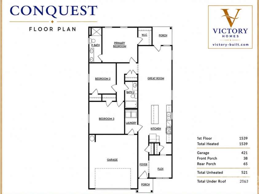 271 Melrose Drive, Concord, NC 28025.  MLS# CAR4413926, YatesRealty ID 47313. Floorplan