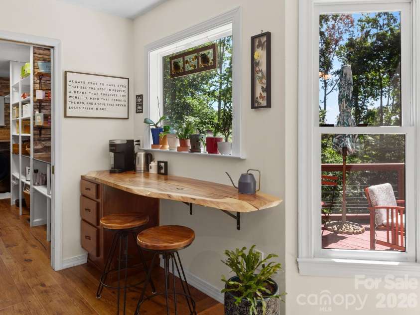 36 Windsong Drive, Fairview, NC 28730.  MLS# CAR4418309, YatesRealty ID 47314. Cozy coffee station