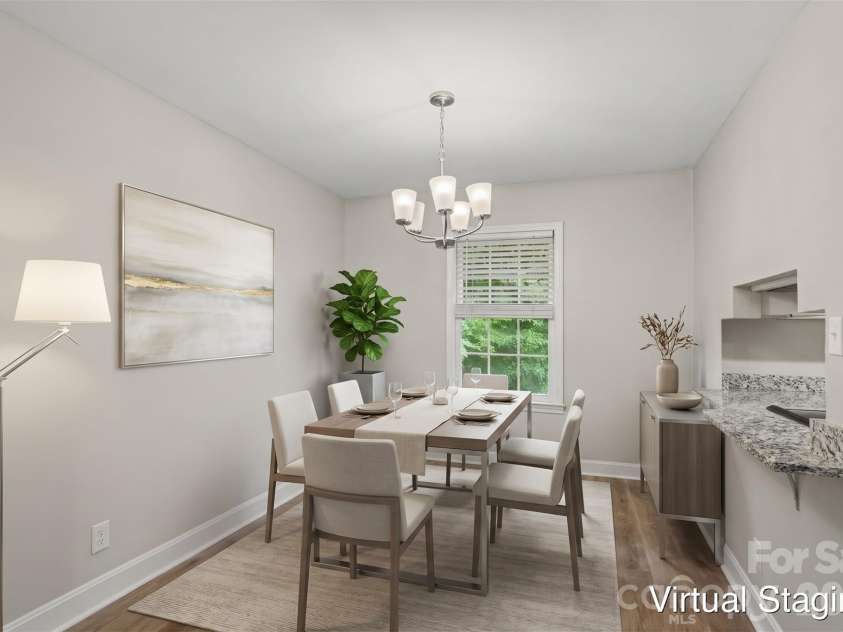 6601 Lynfield Drive, Charlotte, NC 28212.  MLS# CAR4408047, YatesRealty ID 47316. Virtually staged