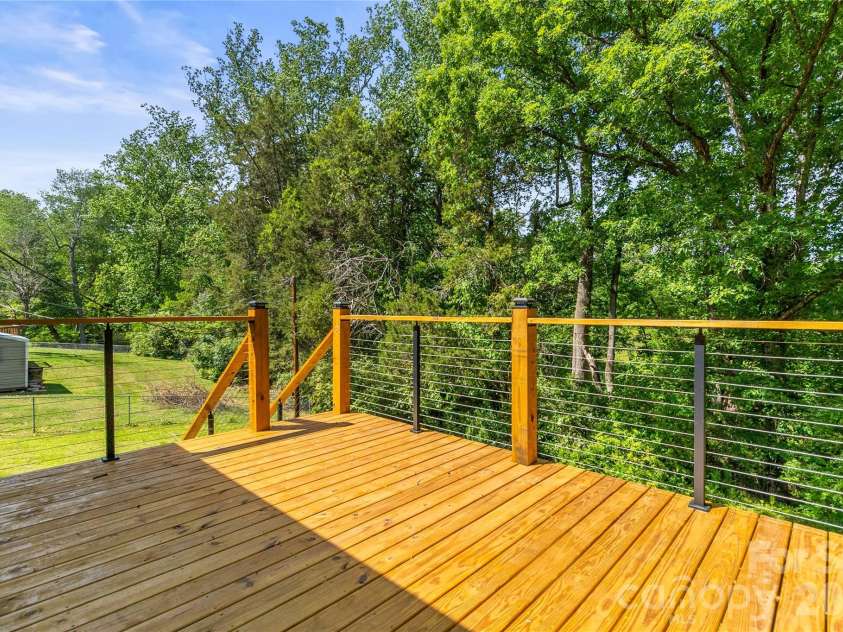 2474 Cedar Valley Drive, Conover, NC 28613.  MLS# CAR4342521, YatesRealty ID 4732. Back deck view!