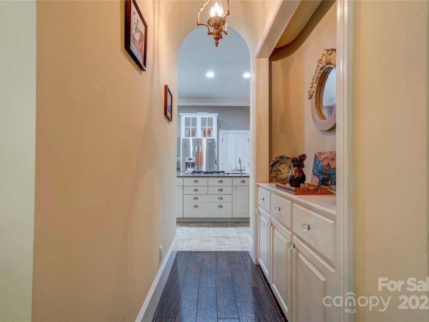 2929 Laura Road, Shelby, NC 28150.  MLS# CAR4127712, YatesRealty ID 4732. Hallway towards Kitchen