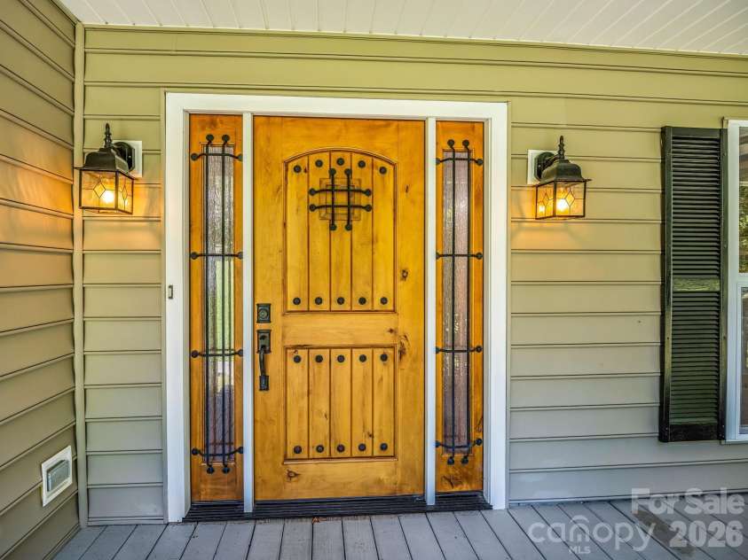 69 Ivy Lane, Fletcher, NC 28732.  MLS# CAR4417704, YatesRealty ID 47332. Front Door