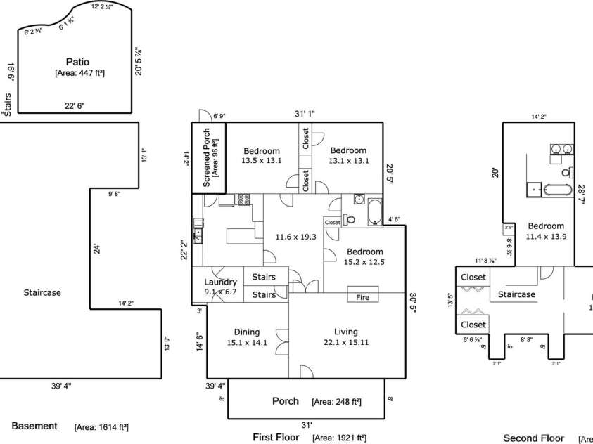119 Leroy Street, Fort Mill, SC 29715.  MLS# CAR4415822, YatesRealty ID 47346. Floorplan