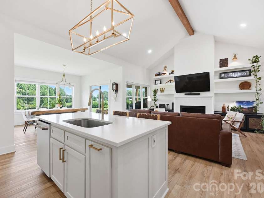 215 Cal Kennedy Road, Cleveland, NC 27013.  MLS# CAR4418527, YatesRealty ID 47347. Kitchen with Island