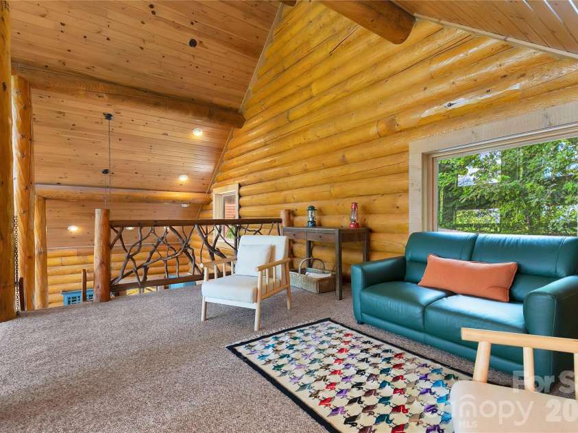 135 Ridge Top Drive, Topton, NC 28781.  MLS# CAR4418835, YatesRealty ID 47353. Natuzzi leather sofa.