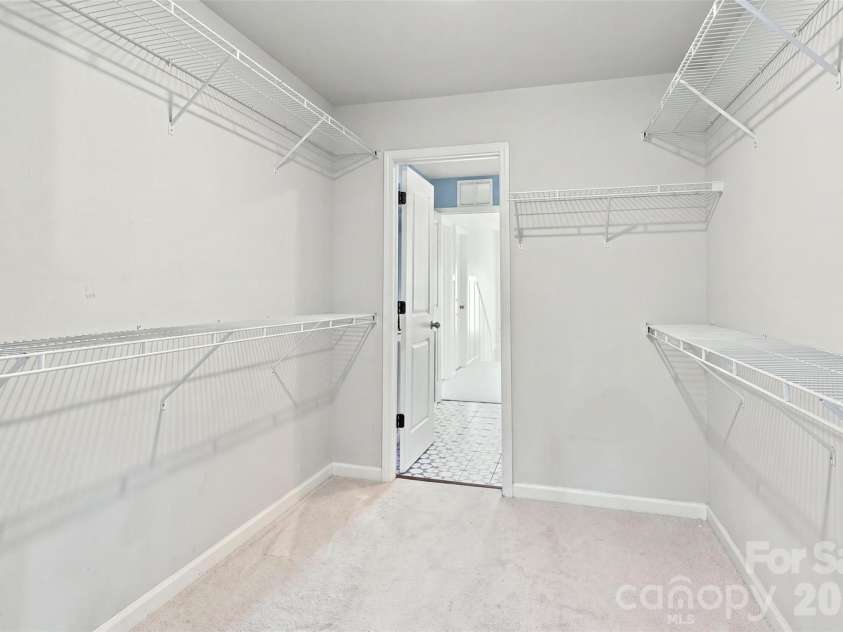 806 Pace Court, Fort Mill, SC 29715.  MLS# CAR4415932, YatesRealty ID 47427. Primary Closet with connection to laundry room