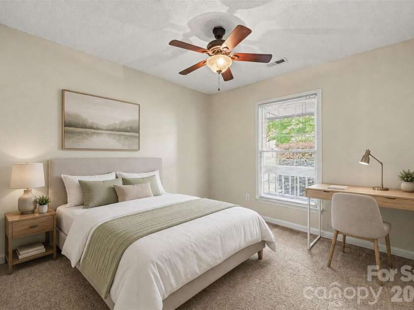 10117 Crayton Drive, Charlotte, NC 28269.  MLS# CAR4415978, YatesRealty ID 47431. Secondary bedroom — virtually staged.