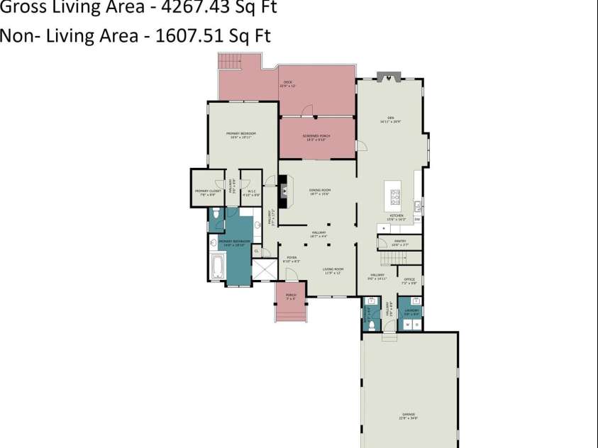 7484 Cottonwood Drive, Denver, NC 28037.  MLS# CAR4413902, YatesRealty ID 47439. First Floor