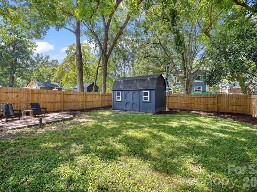 1905 Parson Street, Charlotte, NC 28205.  MLS# CAR4414878, YatesRealty ID 47455. Back Yard