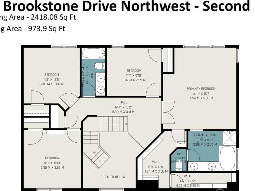 5839 BROOKSTONE Drive, Concord, NC 28027.  MLS# CAR4397657, YatesRealty ID 47457. 