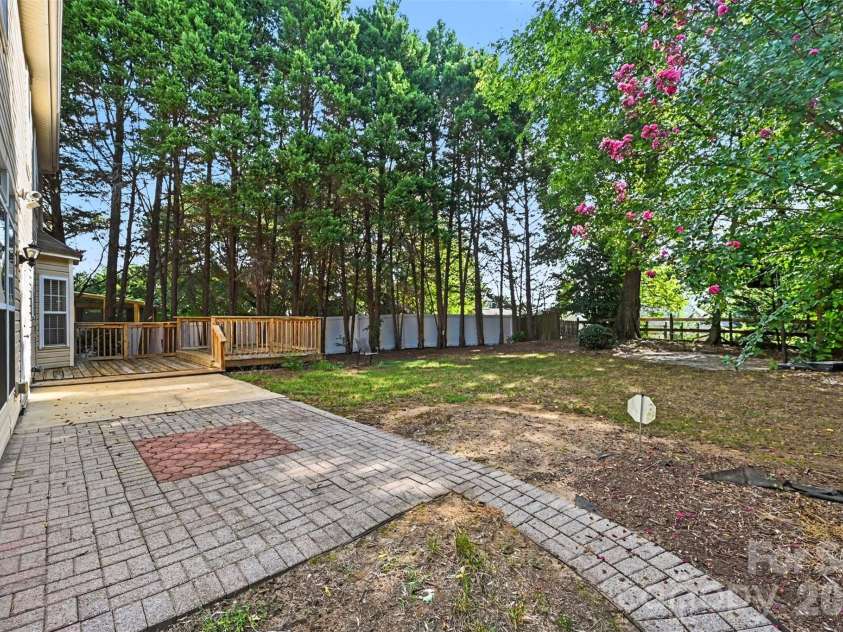 5839 BROOKSTONE Drive, Concord, NC 28027.  MLS# CAR4397657, YatesRealty ID 47457. Backyard 2nd view