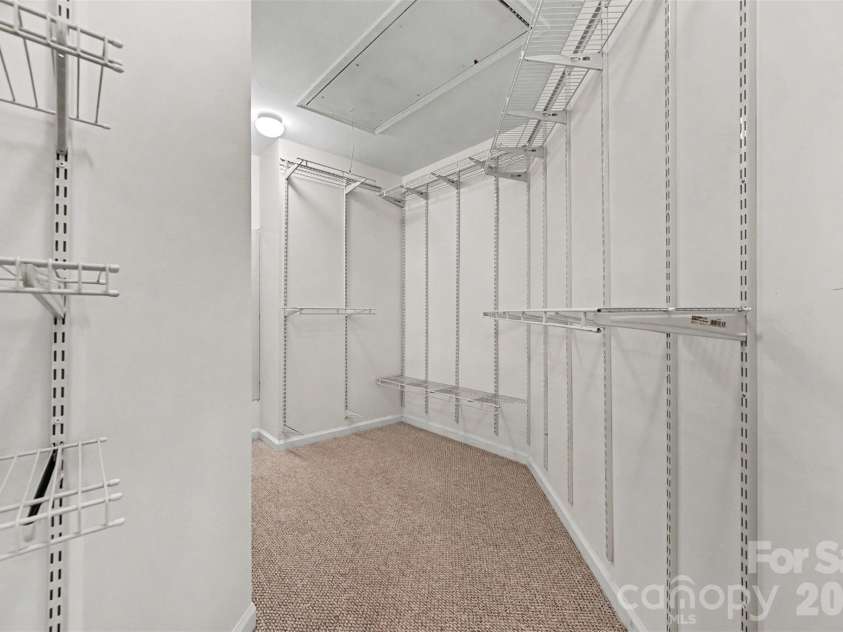 5839 BROOKSTONE Drive, Concord, NC 28027.  MLS# CAR4397657, YatesRealty ID 47457. Master Suite Walk-in closet