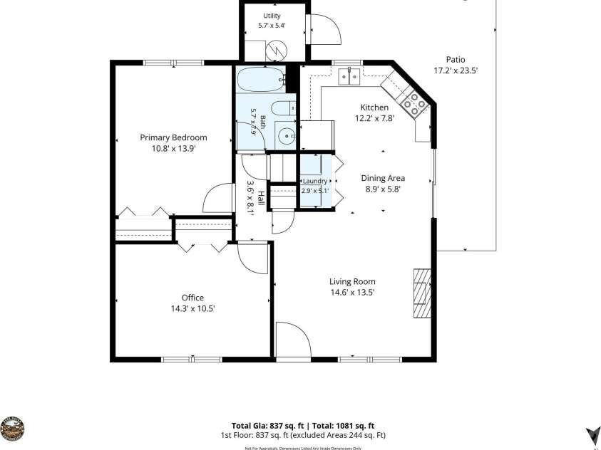 703 Farmington Circle, Hendersonville, NC 28739.  MLS# CAR4410141, YatesRealty ID 47460. Floorplan