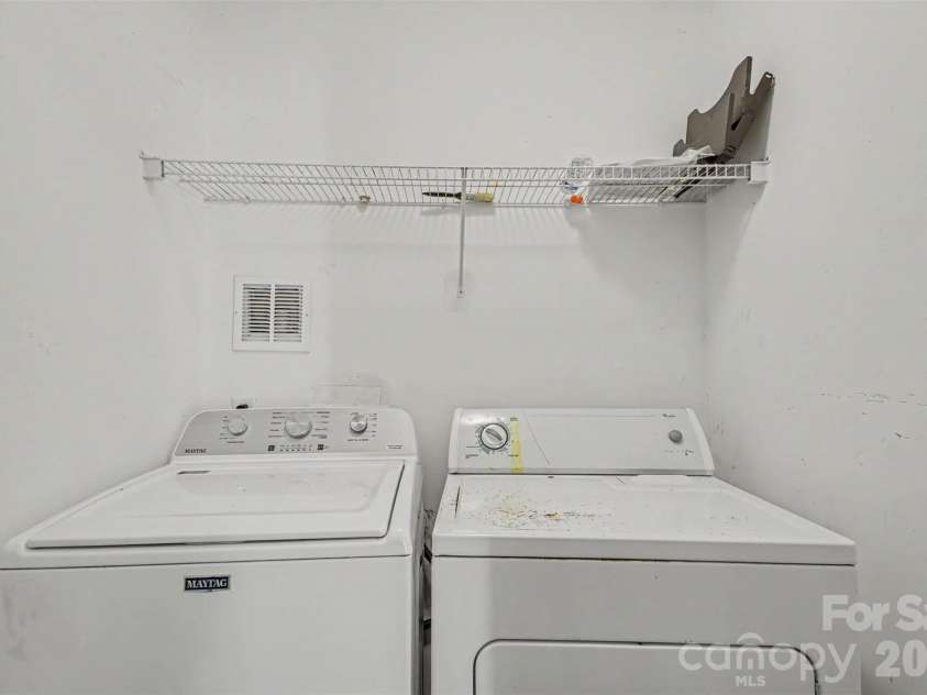 6858 Park Place Drive, Charlotte, NC 28262.  MLS# CAR4417425, YatesRealty ID 47473. Lower Level Laundry Space