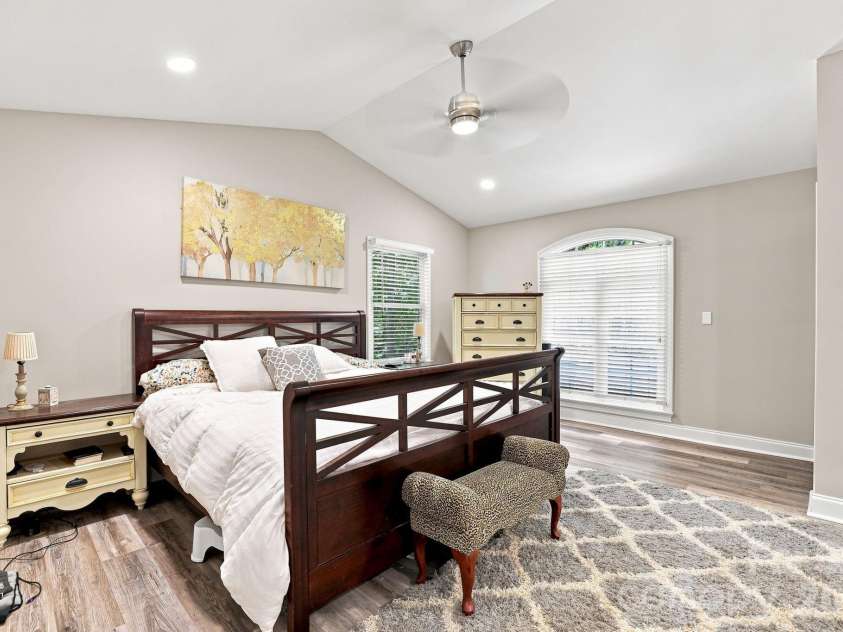 205 Dornoch Drive, Matthews, NC 28104.  MLS# CAR4417677, YatesRealty ID 47477. Primary Bedroom