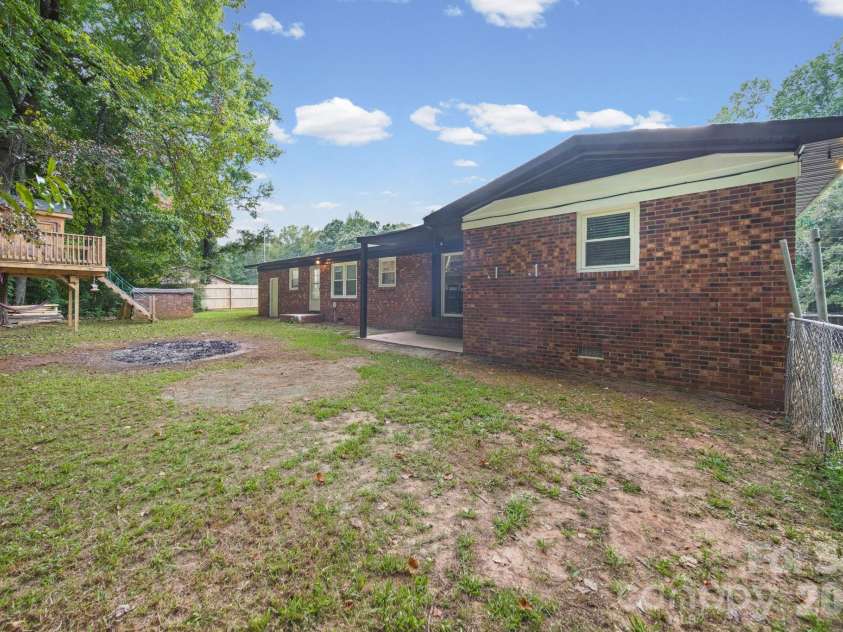 145 Gold Branch Road, Salisbury, NC 28146.  MLS# CAR4419187, YatesRealty ID 47481. Back yard