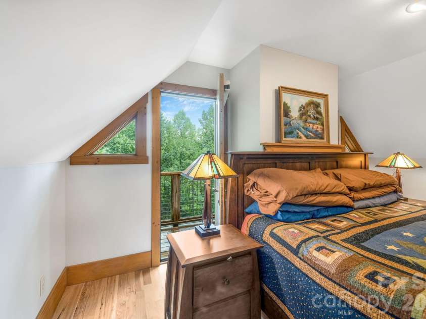 553 River Bend Drive, Mars Hill, NC 28754.  MLS# CAR4418089, YatesRealty ID 47487. Primary bedroom has it's own private deck.