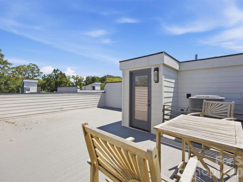 509 Strong Avenue, Charlotte, NC 28205.  MLS# CAR4418385, YatesRealty ID 47499. Rooftop terrace