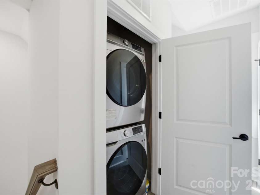509 Strong Avenue, Charlotte, NC 28205.  MLS# CAR4418385, YatesRealty ID 47499. Upstairs stackable laundry area