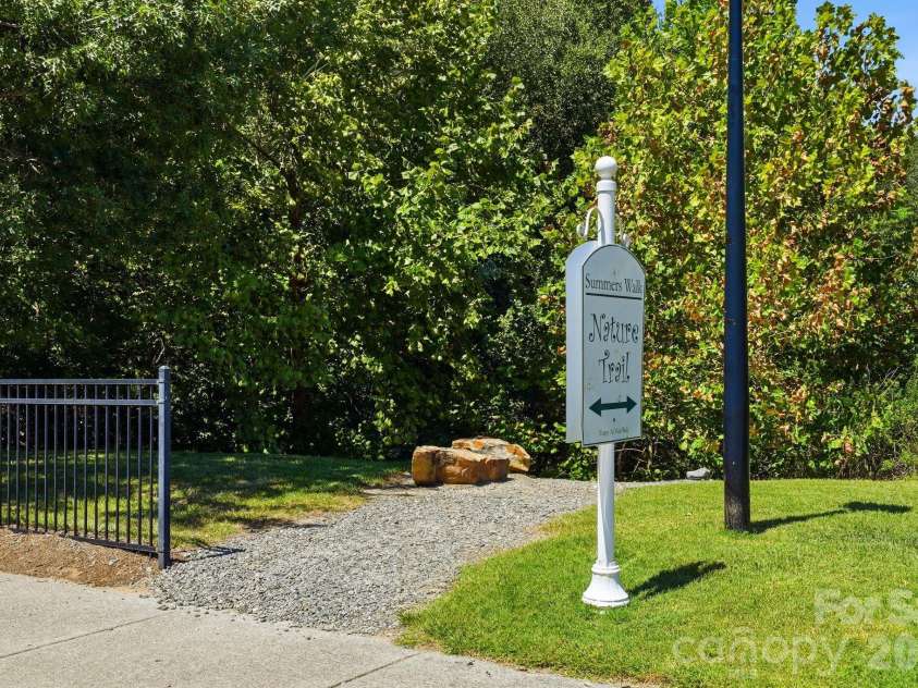 16705 Summers Walk Boulevard, Davidson, NC 28036.  MLS# CAR4411170, YatesRealty ID 47505. Nature Trails