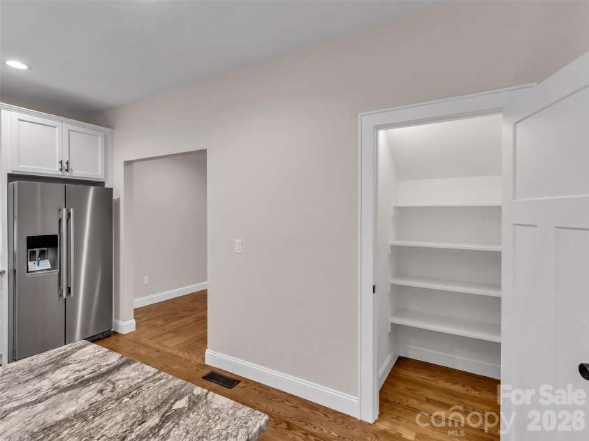 146 Bradford Park, Clyde, NC 28721.  MLS# CAR4419307, YatesRealty ID 47549. Pantry Closet