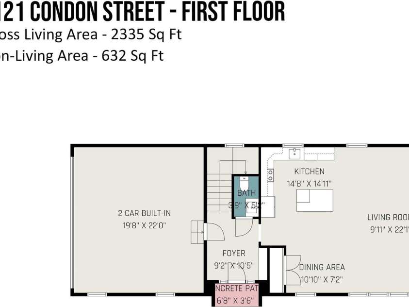 1121 Condon Street, Charlotte, NC 28216.  MLS# CAR4309590, YatesRealty ID 47555. First Floor