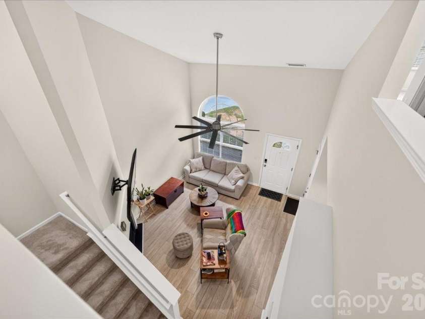 11638 Stockdale Court, Pineville, NC 28134.  MLS# CAR4417913, YatesRealty ID 47593. View from second level loft area