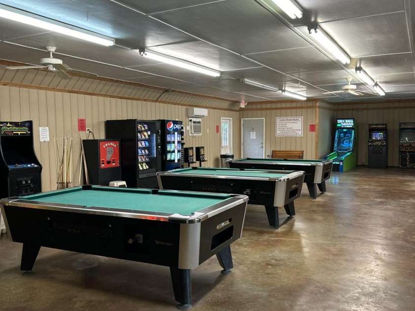 110 Fathom Trail, Mount Gilead, NC 27306.  MLS# CAR4325722, YatesRealty ID 476. Pool tables, skee ball, air hockey and more
