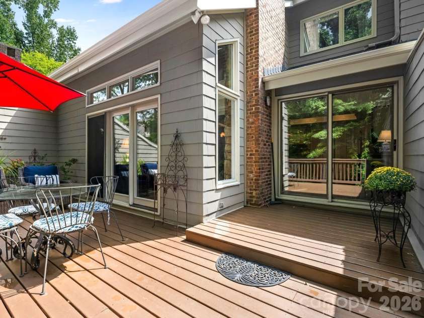 6504 Racquet Wood Court, Charlotte, NC 28226.  MLS# CAR4419127, YatesRealty ID 47601. Deck