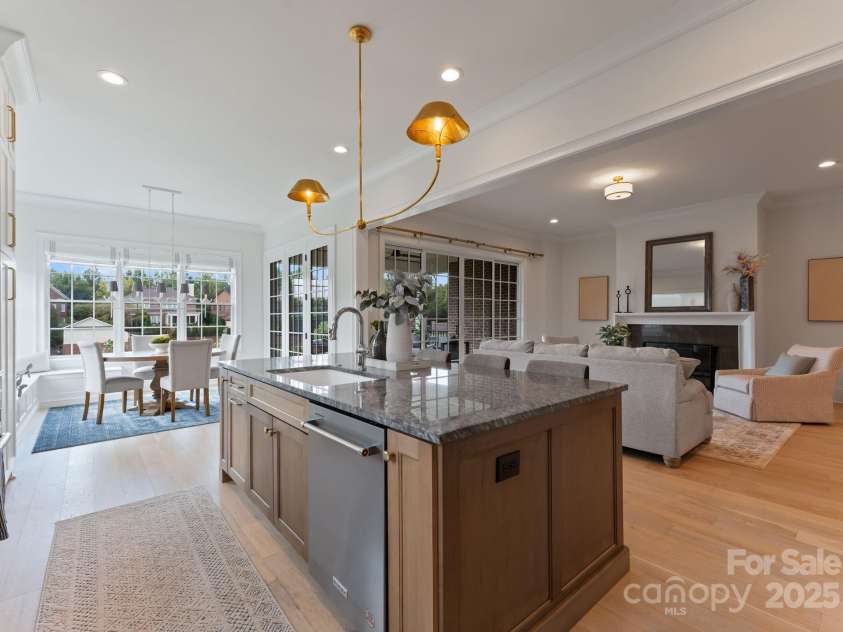 3011 Ella Katherine Way, Charlotte, NC 28210.  MLS# CAR4312353, YatesRealty ID 4763. View from the kitchen into the open floor plan.