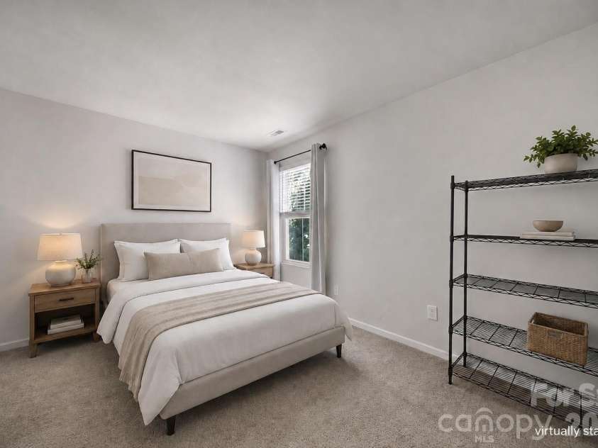 1611 Hooper Court, Charlotte, NC 28212.  MLS# CAR4418892, YatesRealty ID 47653. Virtually staged guest bedroom.
