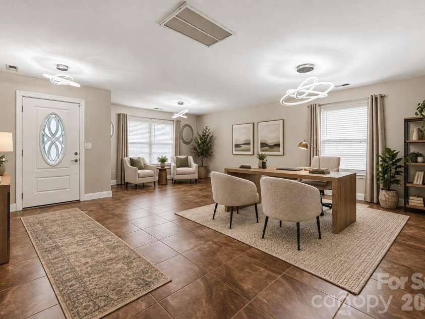 6324 Carpentaria Court, Charlotte, NC 28215.  MLS# CAR4419448, YatesRealty ID 47667. Virtually Staged - Dining Room/Formal Sitting area