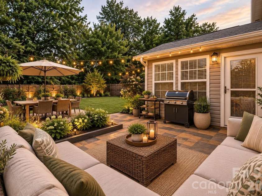 6324 Carpentaria Court, Charlotte, NC 28215.  MLS# CAR4419448, YatesRealty ID 47667. Virtually Staged - Patio