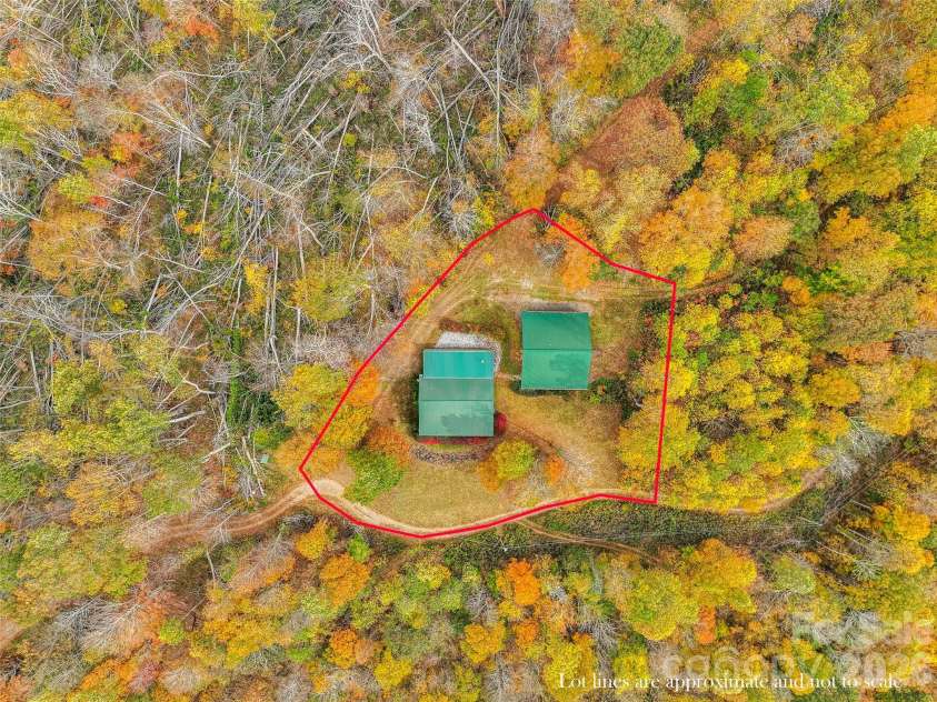 1447/1421 Ayers Mountain Road, Green Mountain, NC 28740.  MLS# CAR4315855, YatesRealty ID 4768. Approximate lot lines