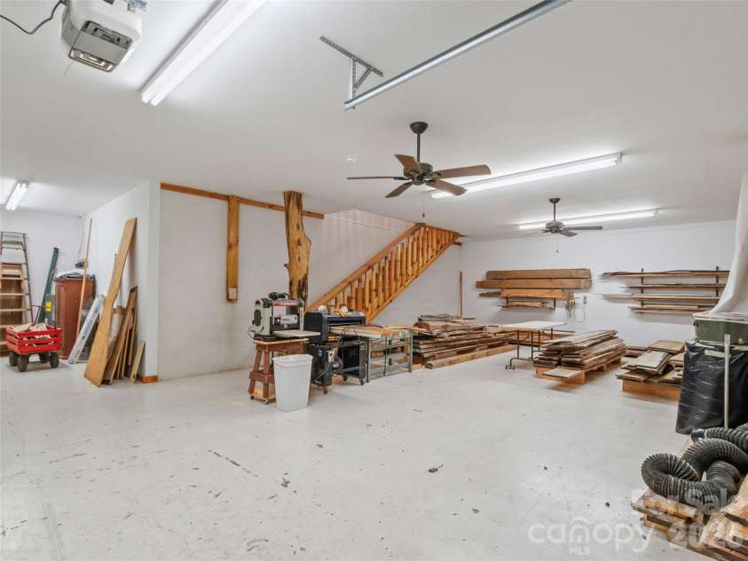 1447/1421 Ayers Mountain Road, Green Mountain, NC 28740.  MLS# CAR4315855, YatesRealty ID 4768. Basement level of workshop/studio