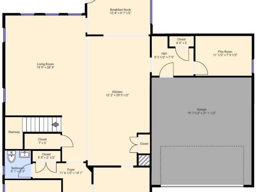 13411 Quicksilver Lane, Huntersville, NC 28078.  MLS# CAR4429938, YatesRealty ID 47680. Main Floor